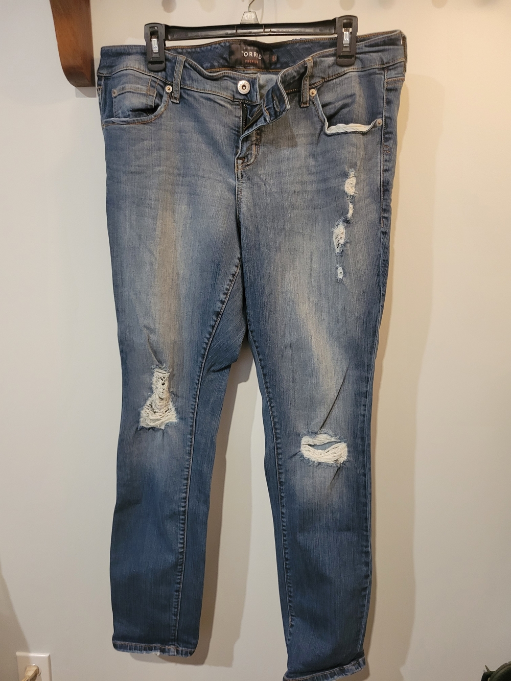 torrid Light Blue Distressed Boyfriend Jeans